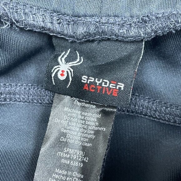 Spyder Active Navy Blue Jogger Pants Size L Polyester Blend a0979 - Picture 3 of 6